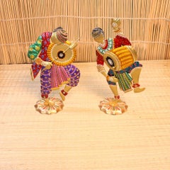 Iron Painted Dancing Men S/2