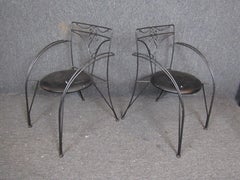Chaises patio en fer