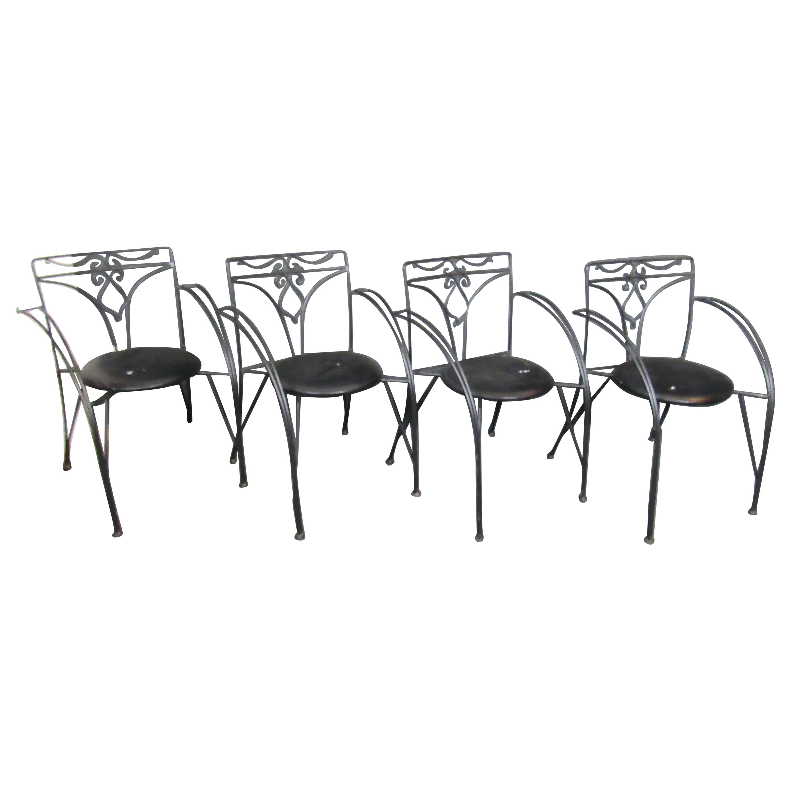 Sillas de hierro para el patio