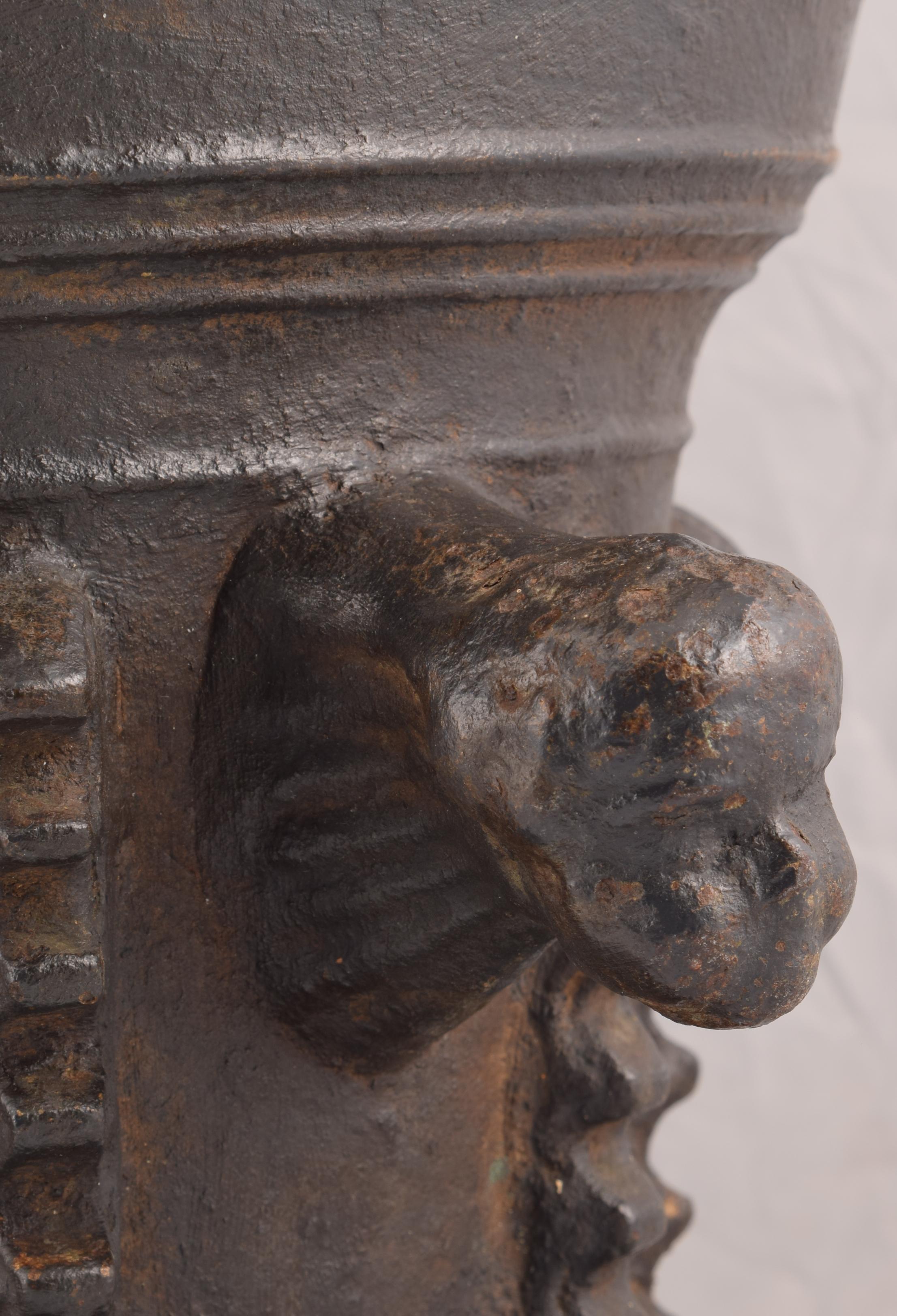 Iron pharmacy mortar. 18th-19th centuries. For Sale 2