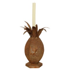 Vintage Iron Pineapple Candleholder