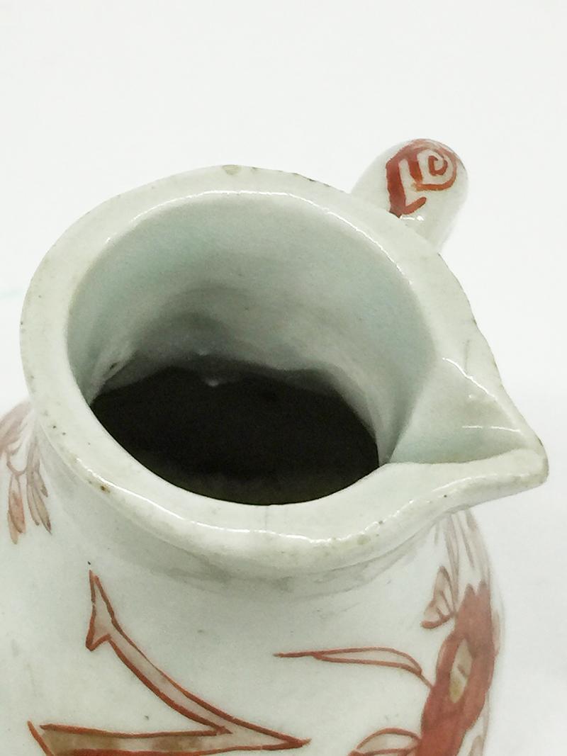 18th Century Iron-Red and Gilt, Chinese Miniature Porcelain Jug, Kangxi For Sale 1