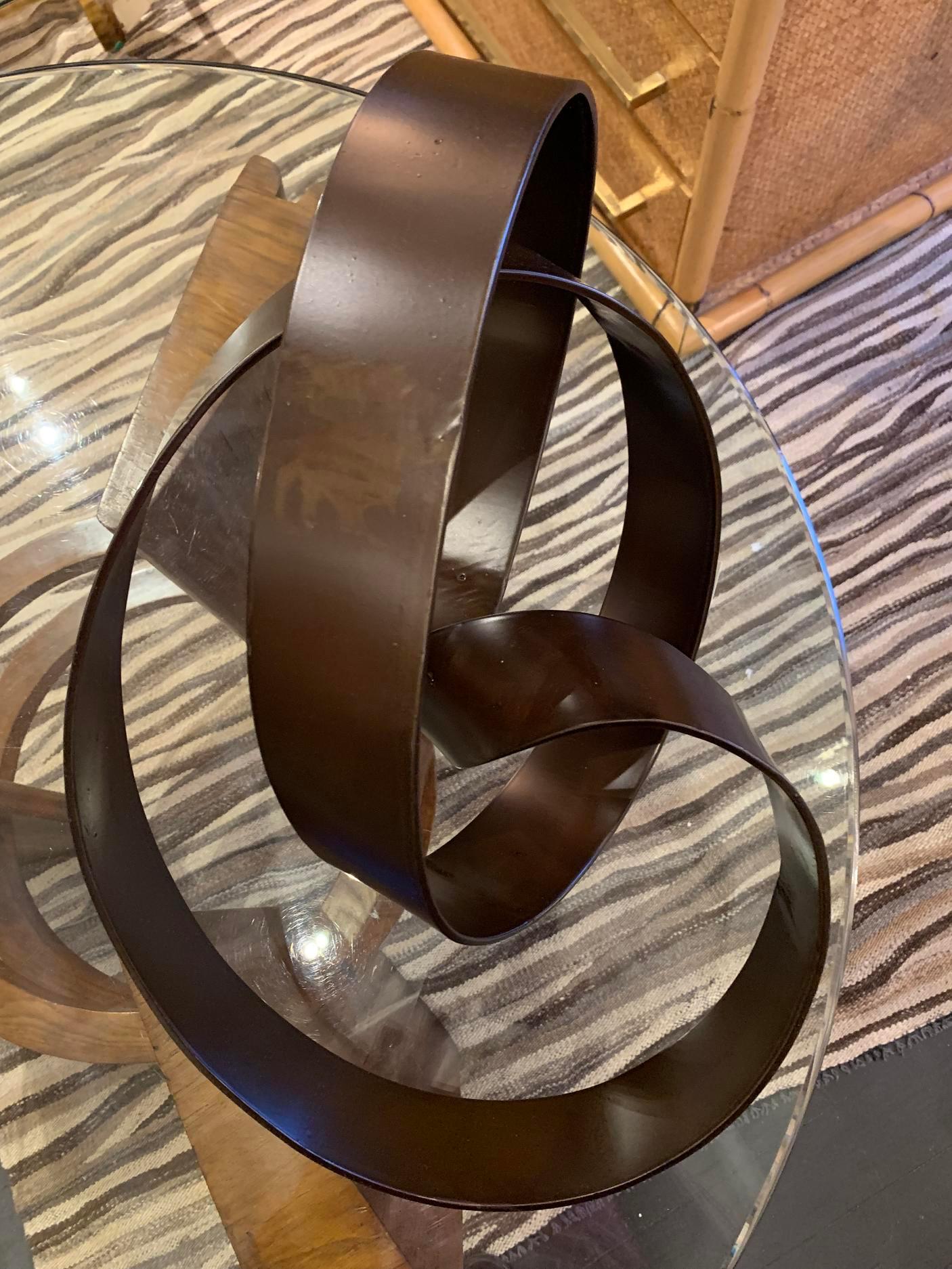 Iron Ribbon Sculpture, Indonesia, Contemporary In New Condition In New York, NY