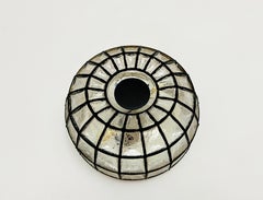 Wand- oder Deckenleuchte aus Glas mit Eisenring-Design aus Limburg