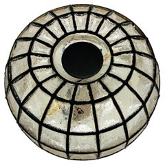 Iron Ring Design Glass Wall or Ceiling Lamp from Limburg