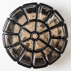 Iron Round Limburg Flush Mount or Wall Light, 1970s