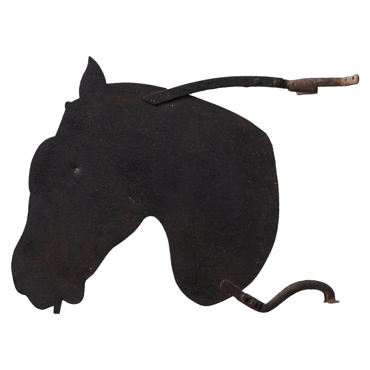 Iron Saddlers Horse Sign, circa 1890