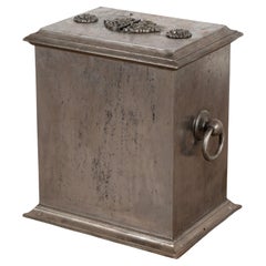 Iron Safe Lock Box Side Table, Denmark circa 1860-80