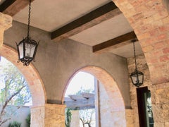 Iron Scroll Exterior Lantern