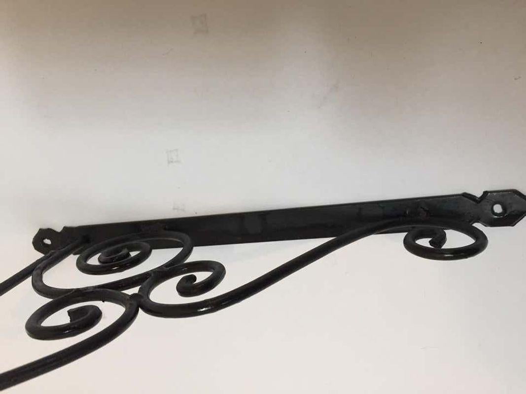 wrought iron sign bracket