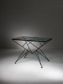 Table sculpturale en fer par Giovanni Ferrabini, Italie, années 1950