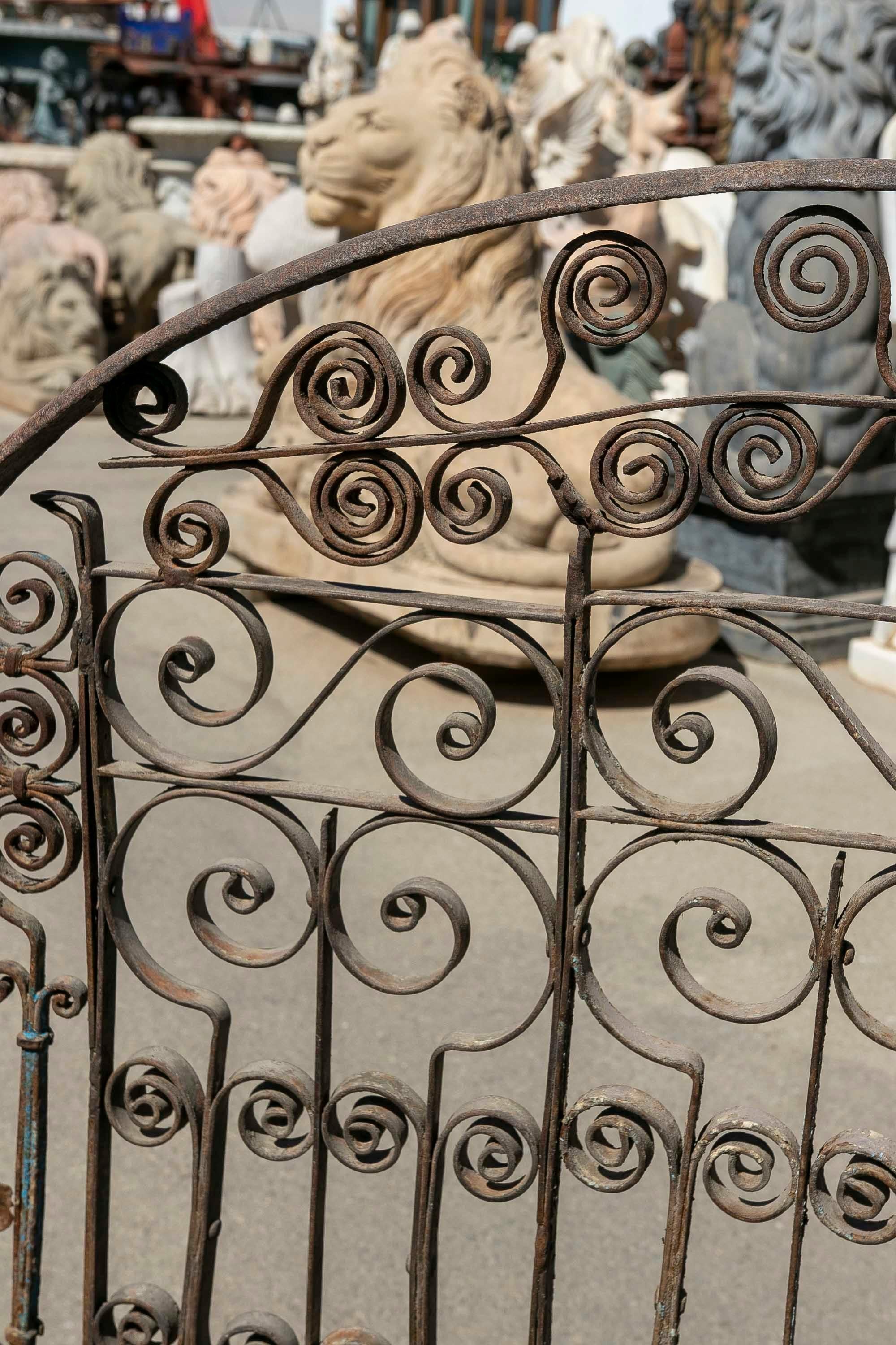 20th Century Iron Sculpture Using the Remains of Iron Balconies and Iron Windows For Sale