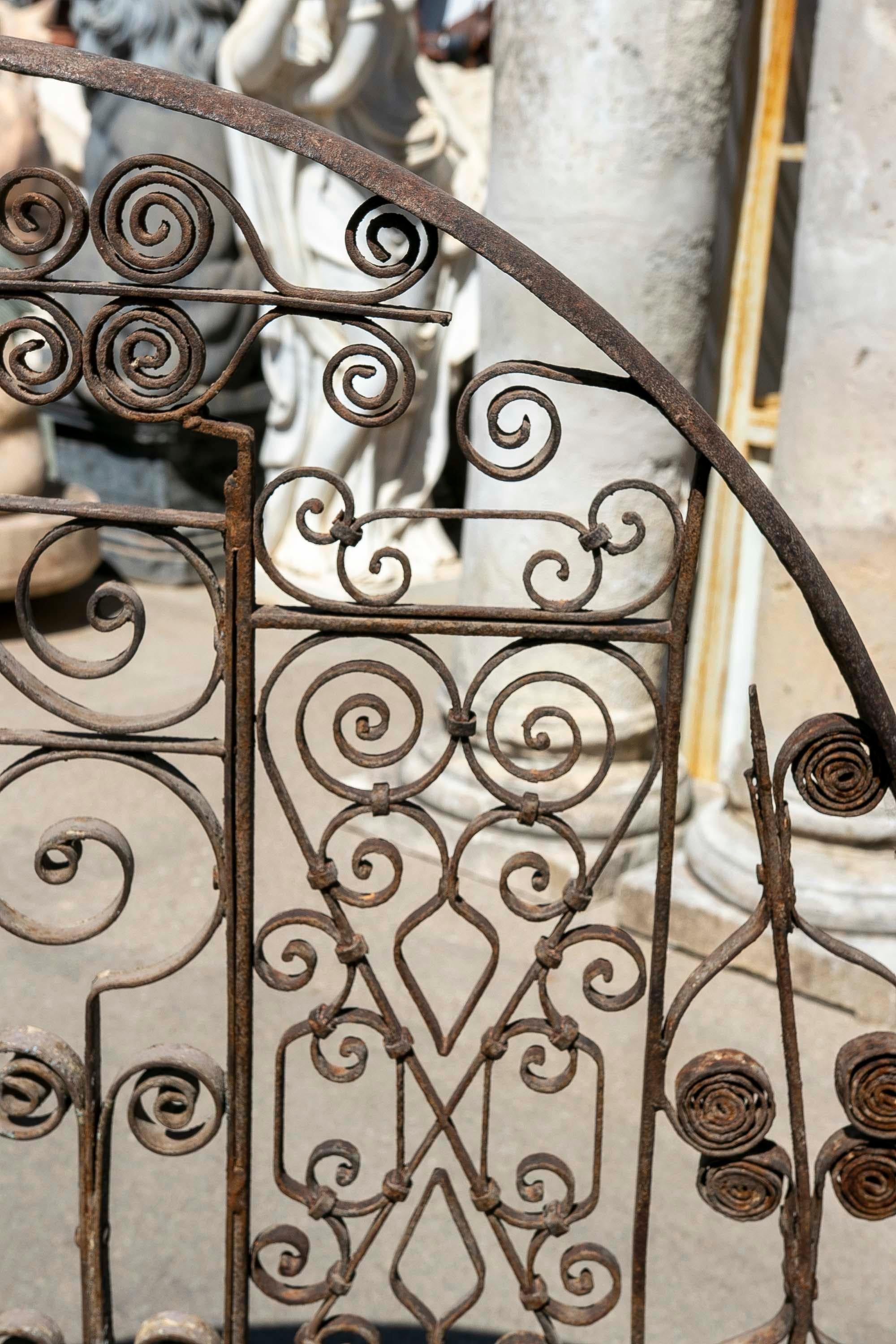 Iron Sculpture Using the Remains of Iron Balconies and Iron Windows For Sale 2