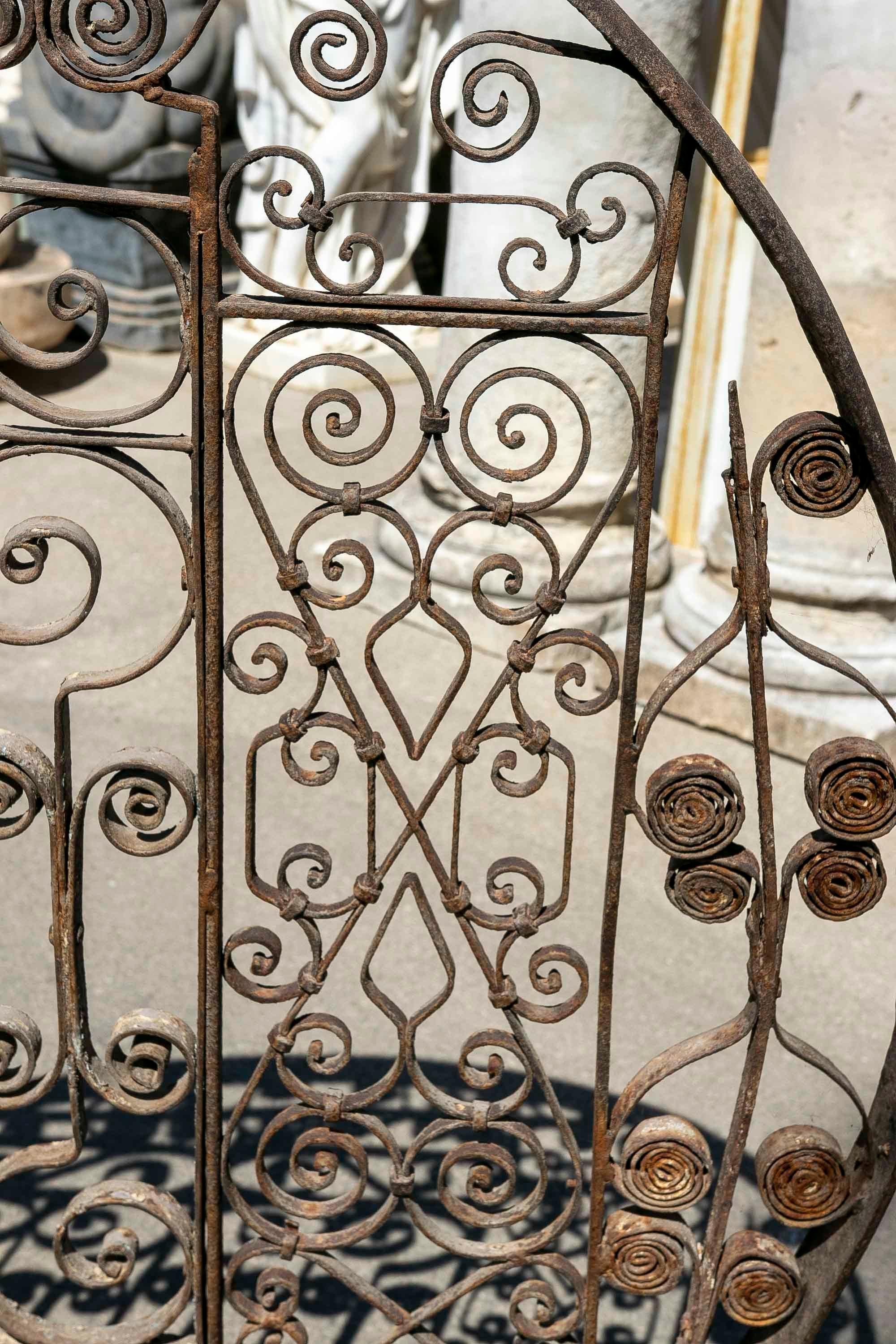 Iron Sculpture Using the Remains of Iron Balconies and Iron Windows For Sale 3