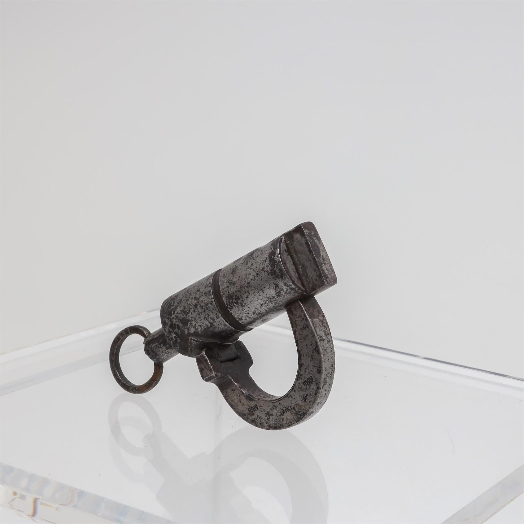 Iron Shackle Lock, Russia, 19th Century 7