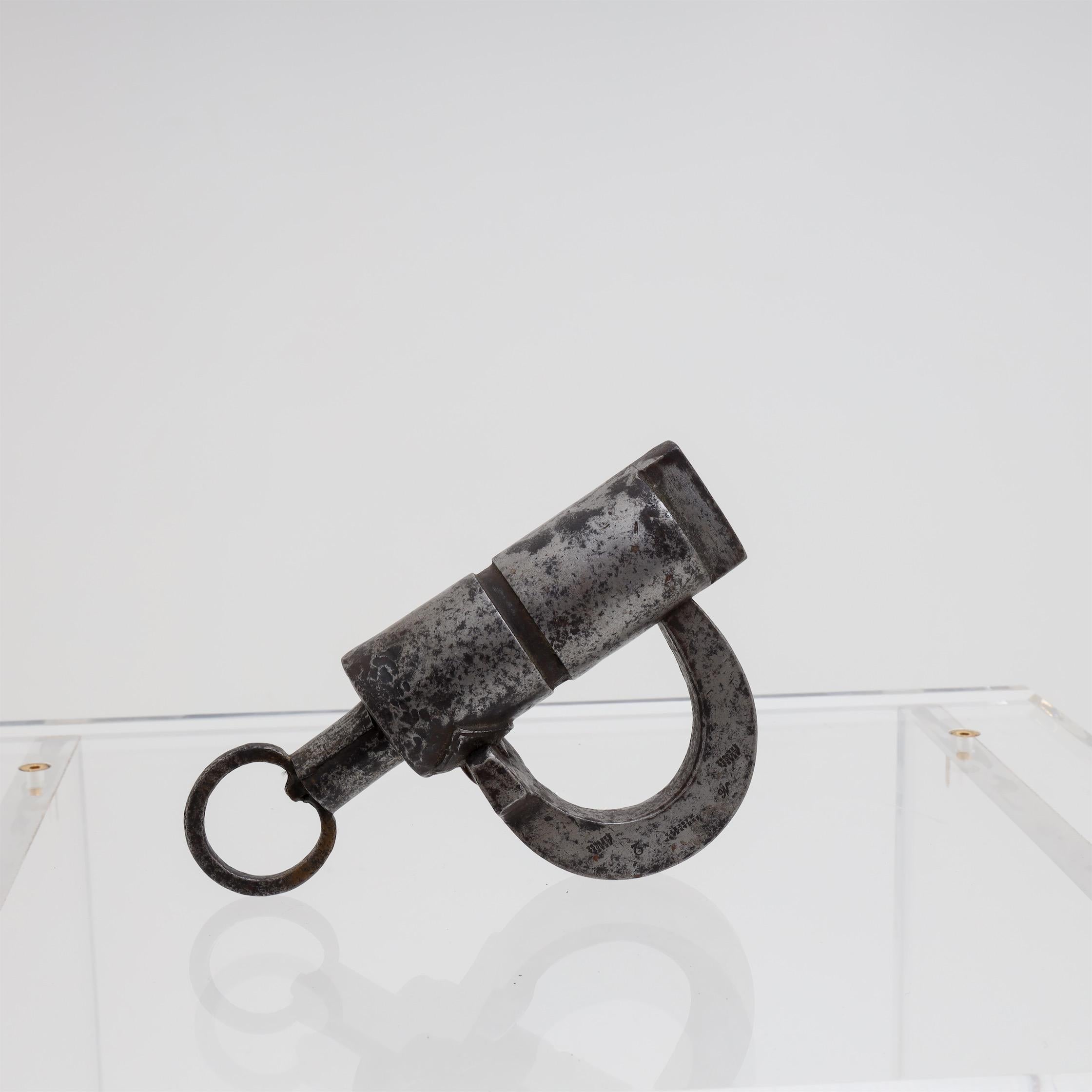 Iron Shackle Lock, Russia, 19th Century 5