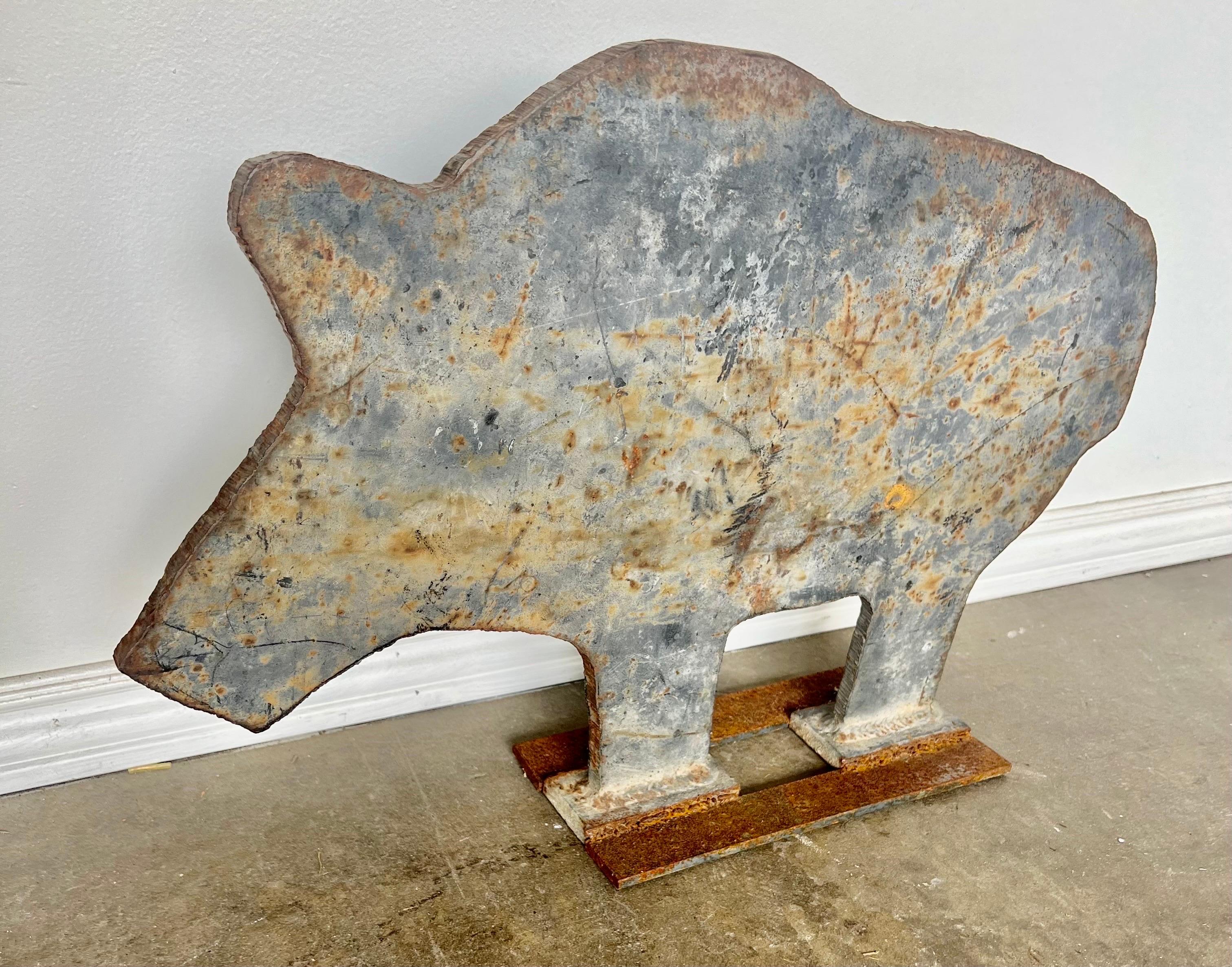 Iron Shooting Target of a Pig For Sale 7