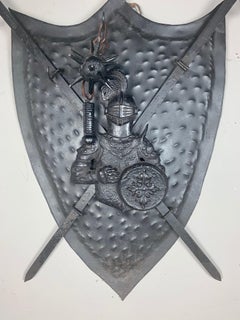 Iron Spanish Shield with Crossed Swords, circa 1900s