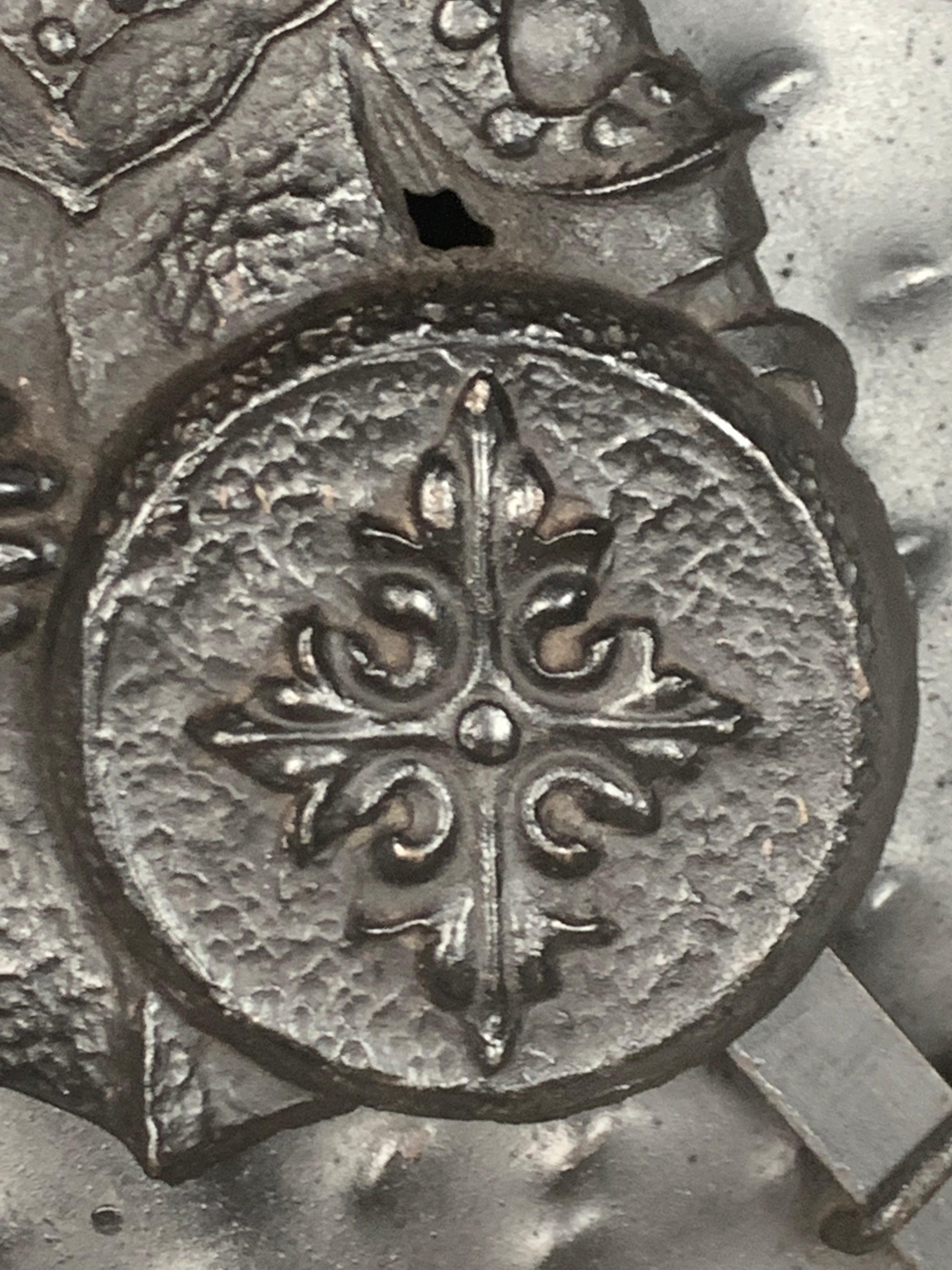 Unknown Iron Spanish Shield with Crossed Swords, circa 1900s