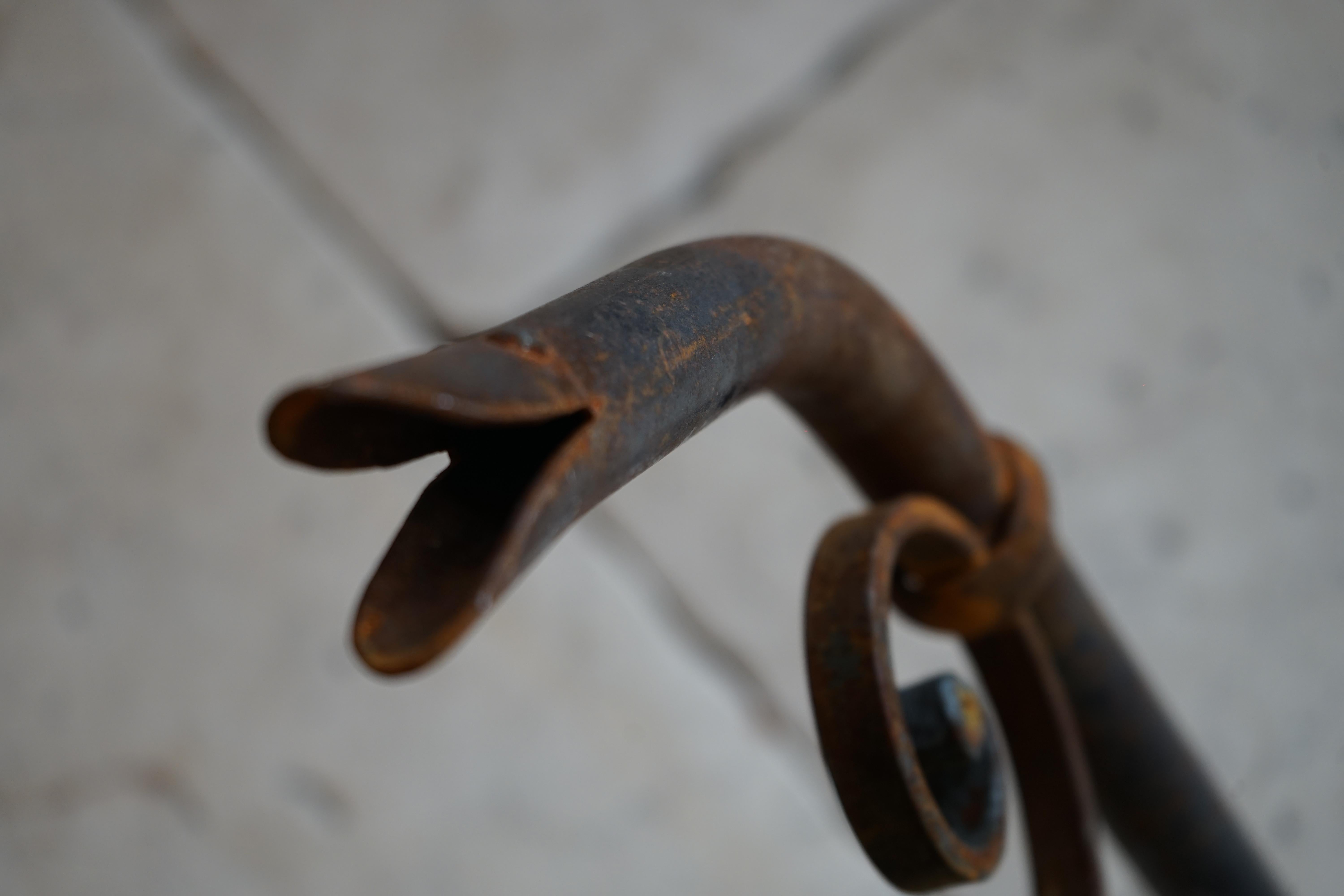 Iron Spout with Patina In Good Condition In Dallas, TX