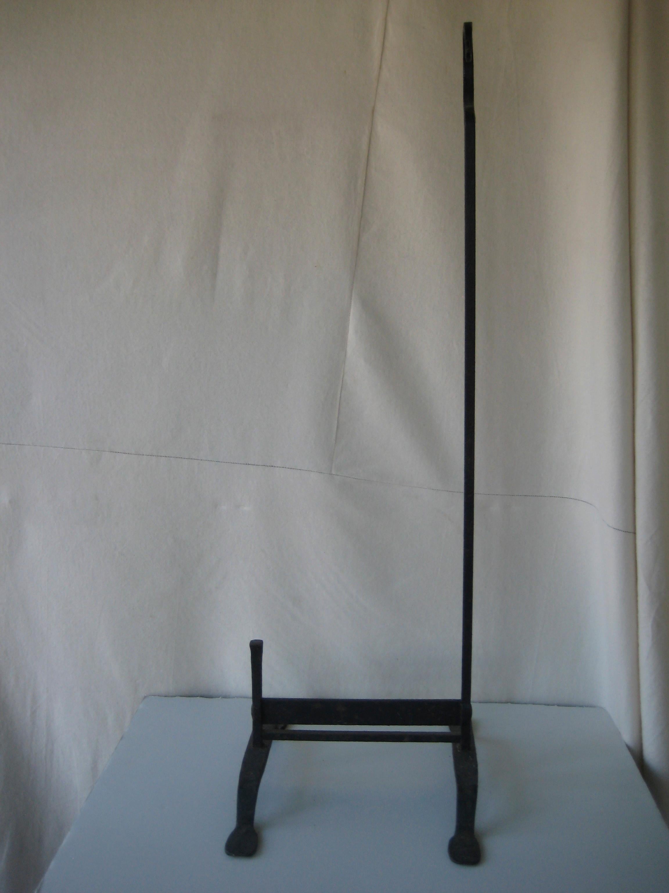 19th Century Iron Stand with Boot Scraper For Sale