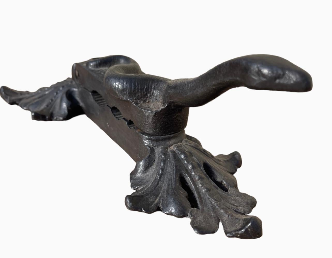 European Iron Stopper With Snake Decor For Sale