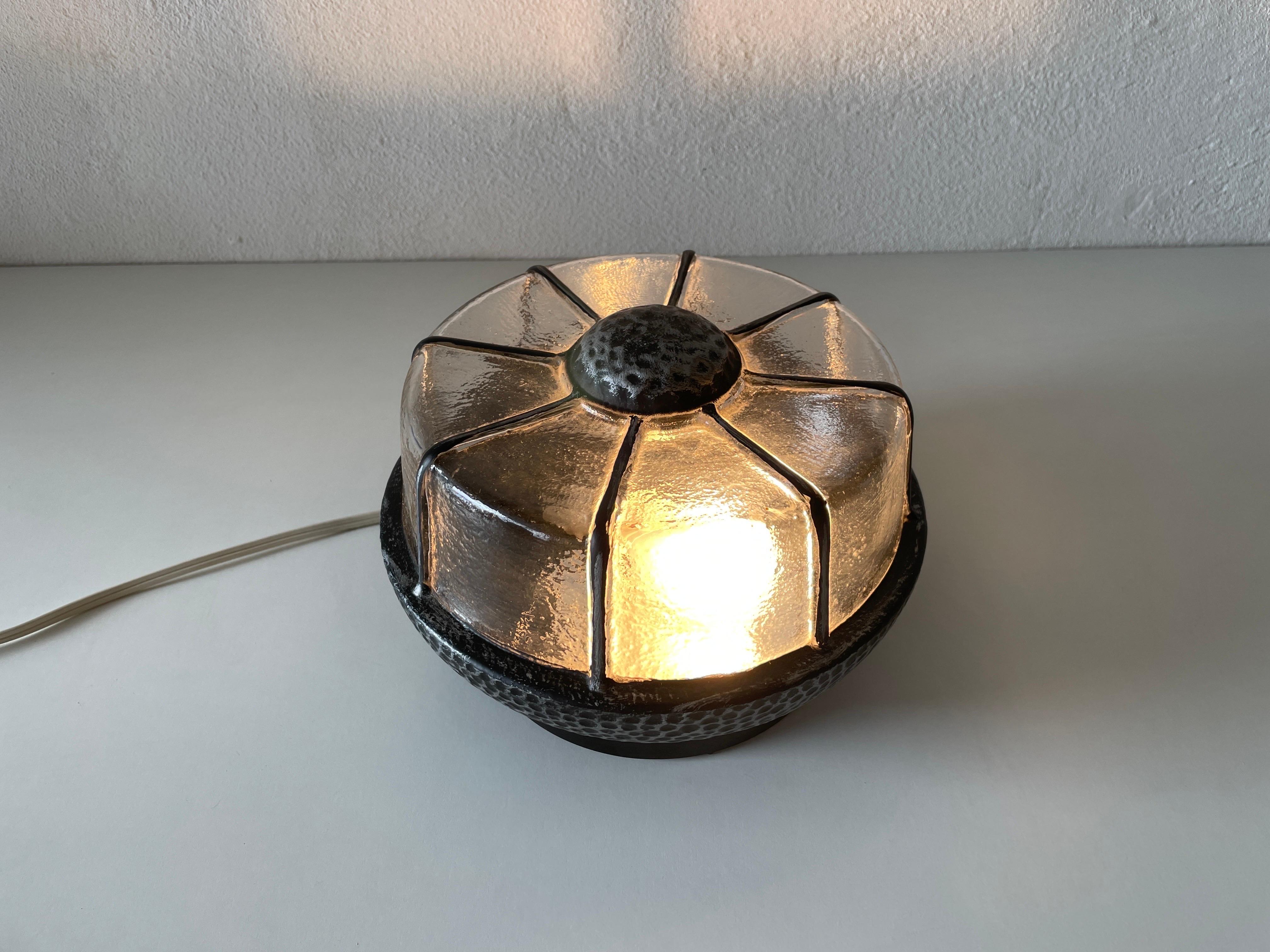 Lampe encastrée en fer structuré par RZB, années 1960, Allemagne en vente 3