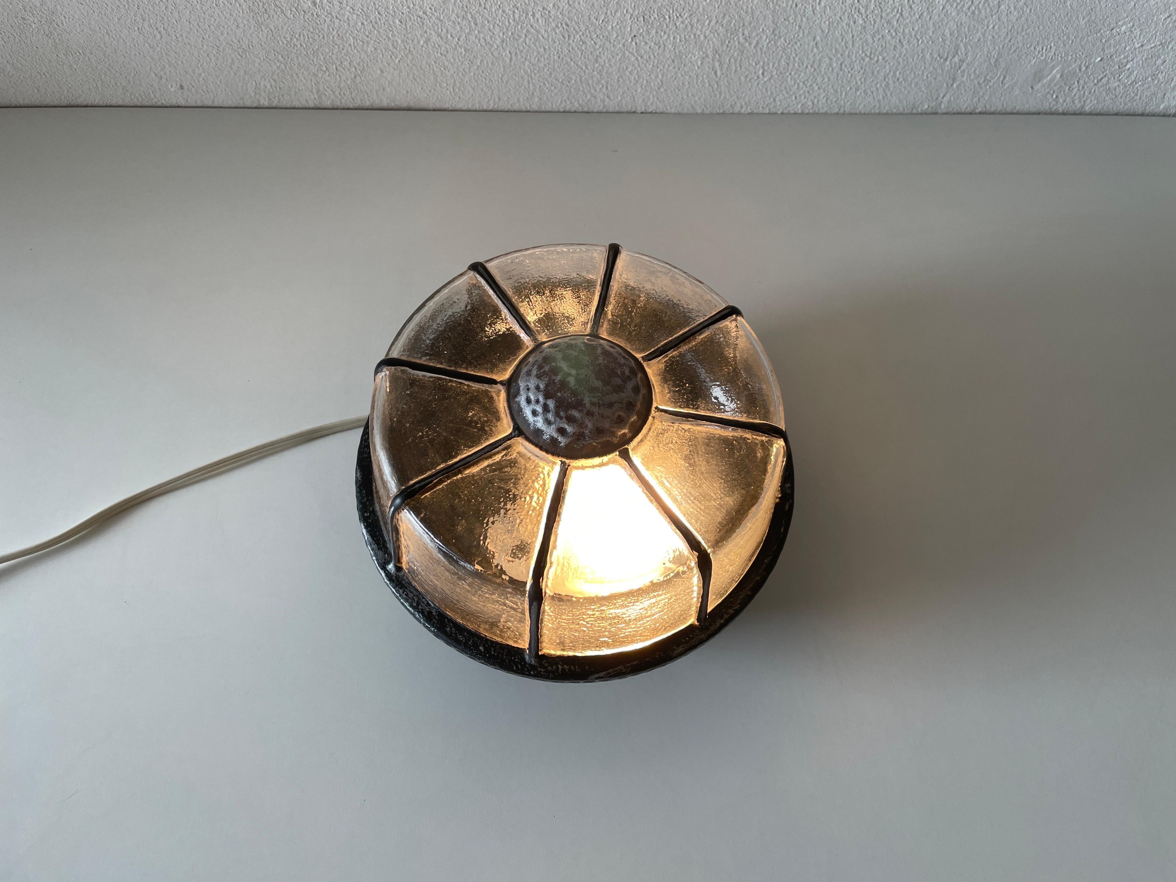 Lampe encastrée en fer structuré par RZB, années 1960, Allemagne en vente 4