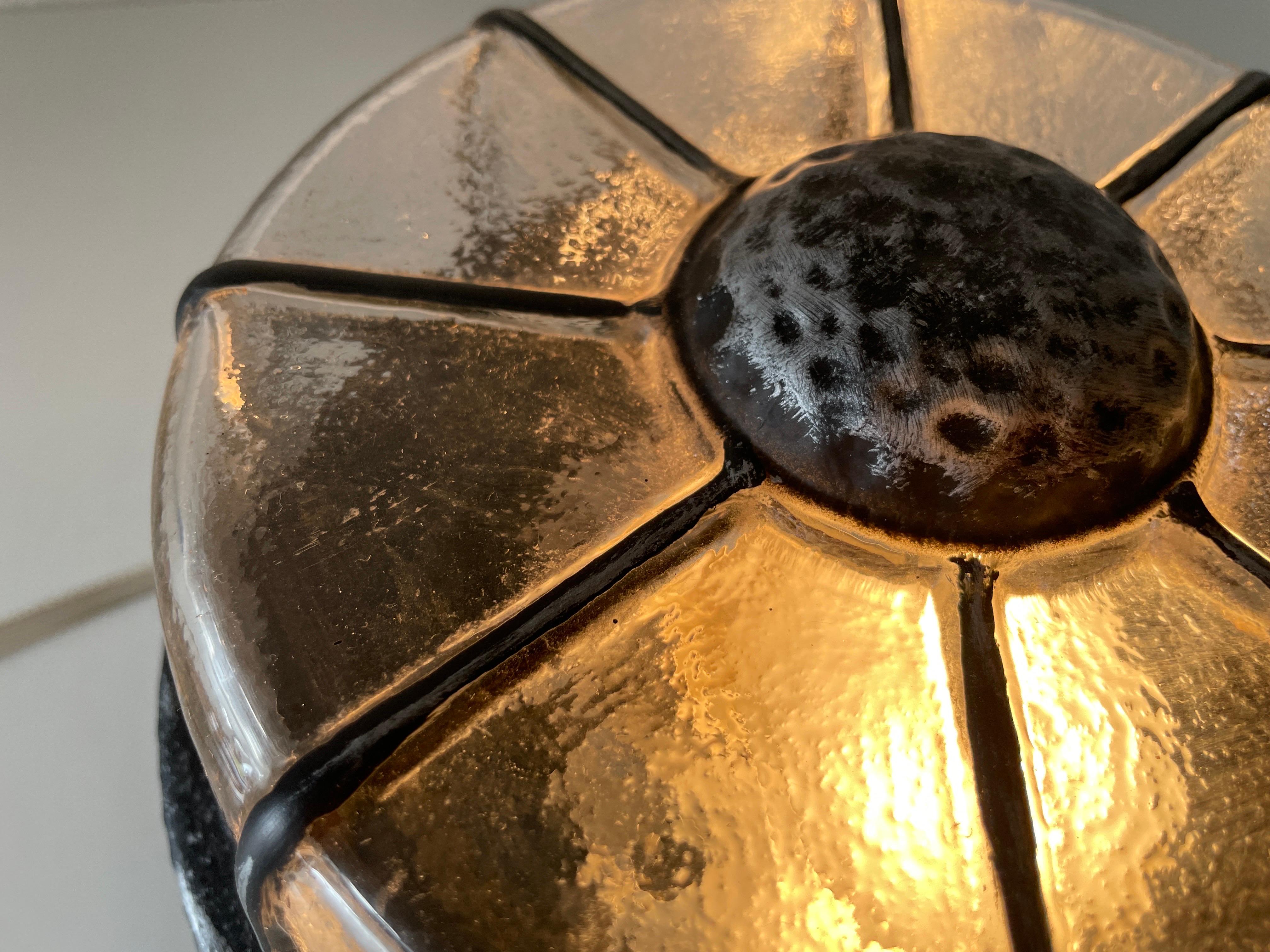 Lampe encastrée en fer structuré par RZB, années 1960, Allemagne en vente 6