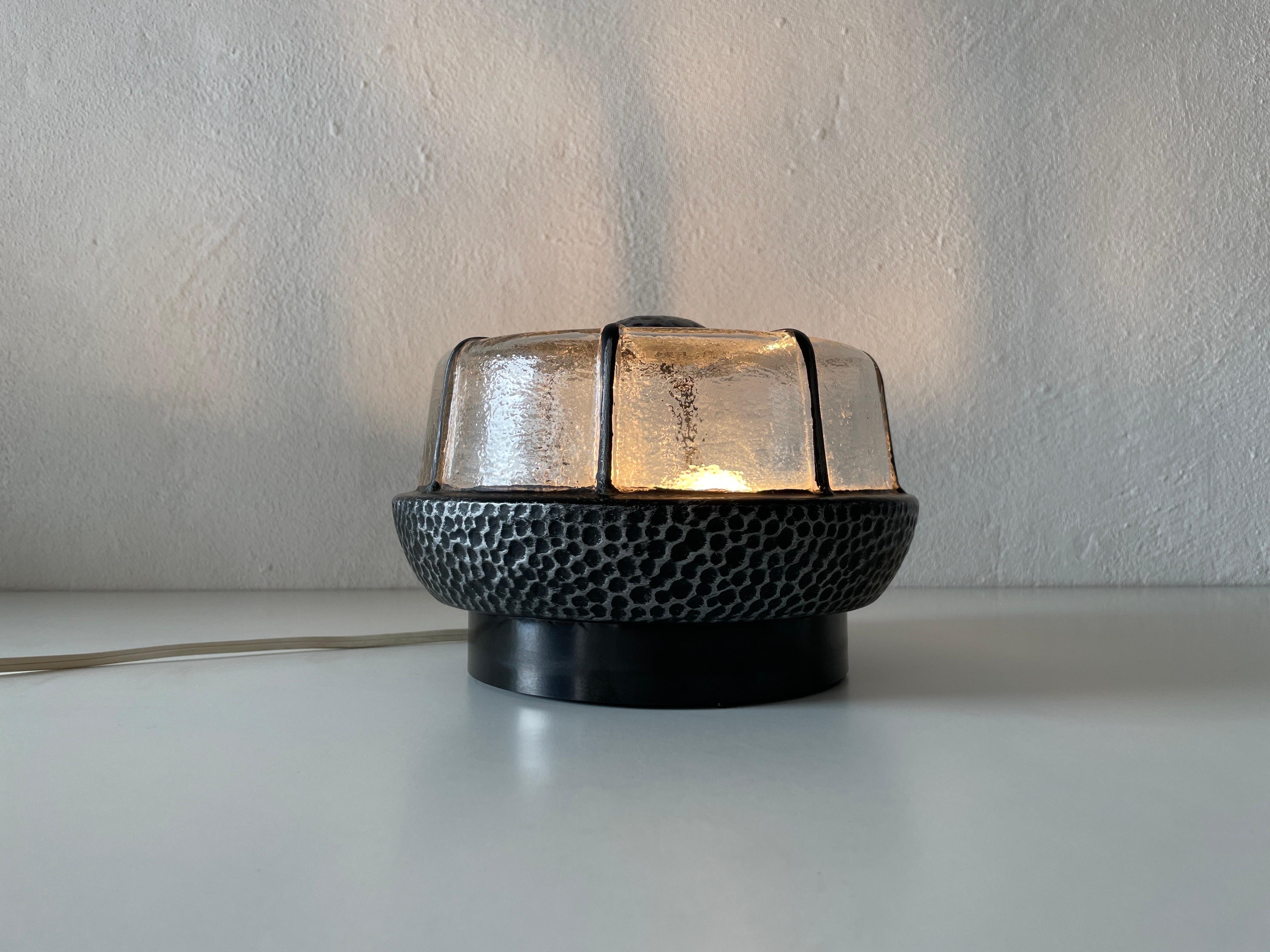 Lampe encastrée en fer structuré par RZB, années 1960, Allemagne en vente 1