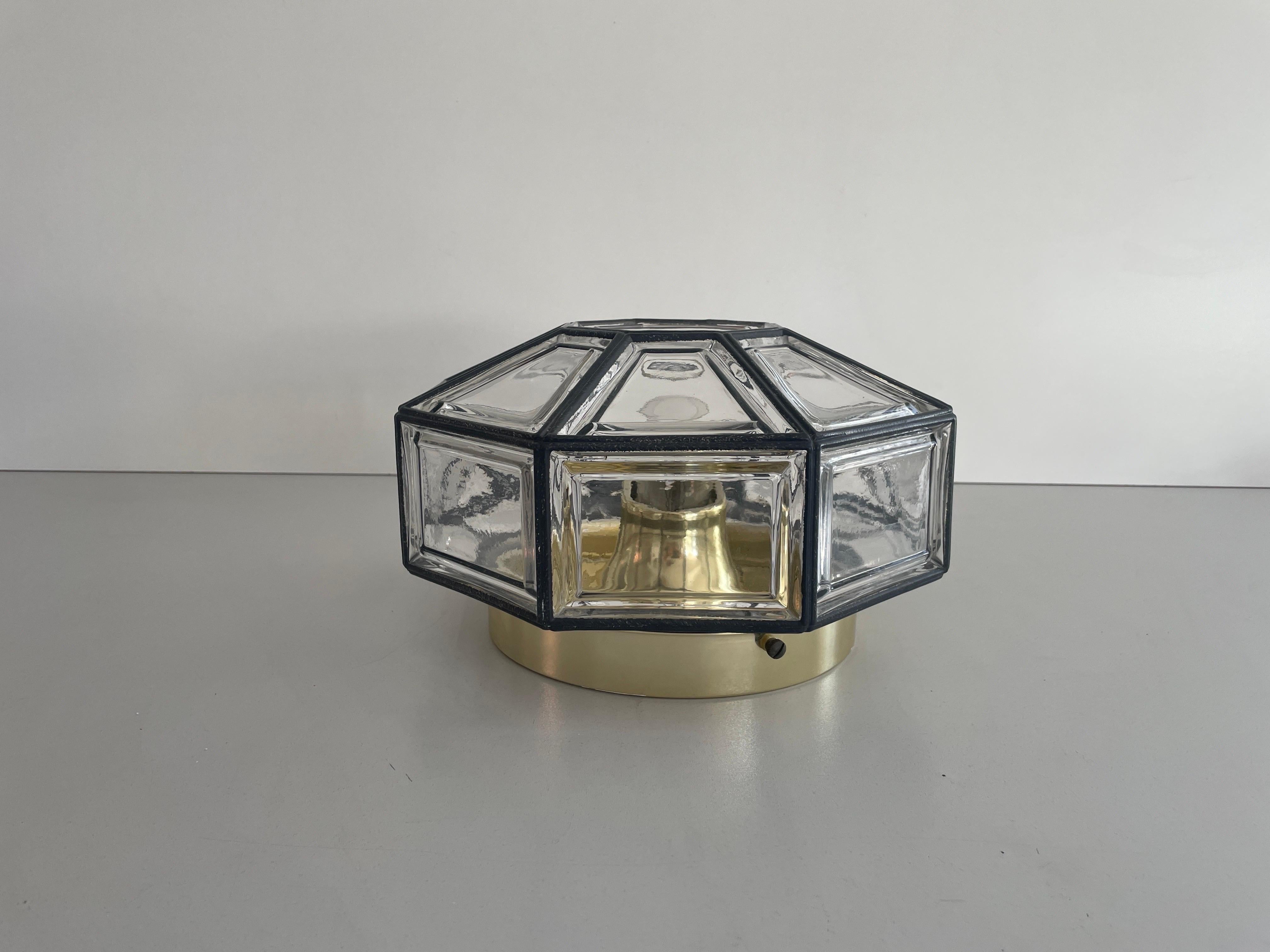 Iron Structured Glass Sconce or Ceiling Lamp by Limburg, 1960s, Germany

Sculptural very elegant rare design flush mount. 

It is very ideal and suitable for all living areas.
3 available

Lamp is in good condition. No damage, no crack.
Wear