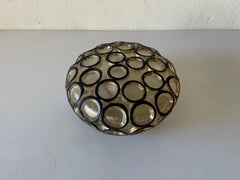 Iron Structured Glass Sconce or Flush Mount by Limburg, 1960s, Germany