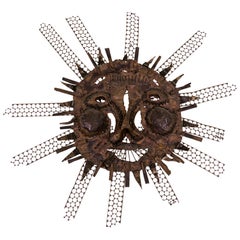 Iron Sun Sculpture, circa 1950, Italy