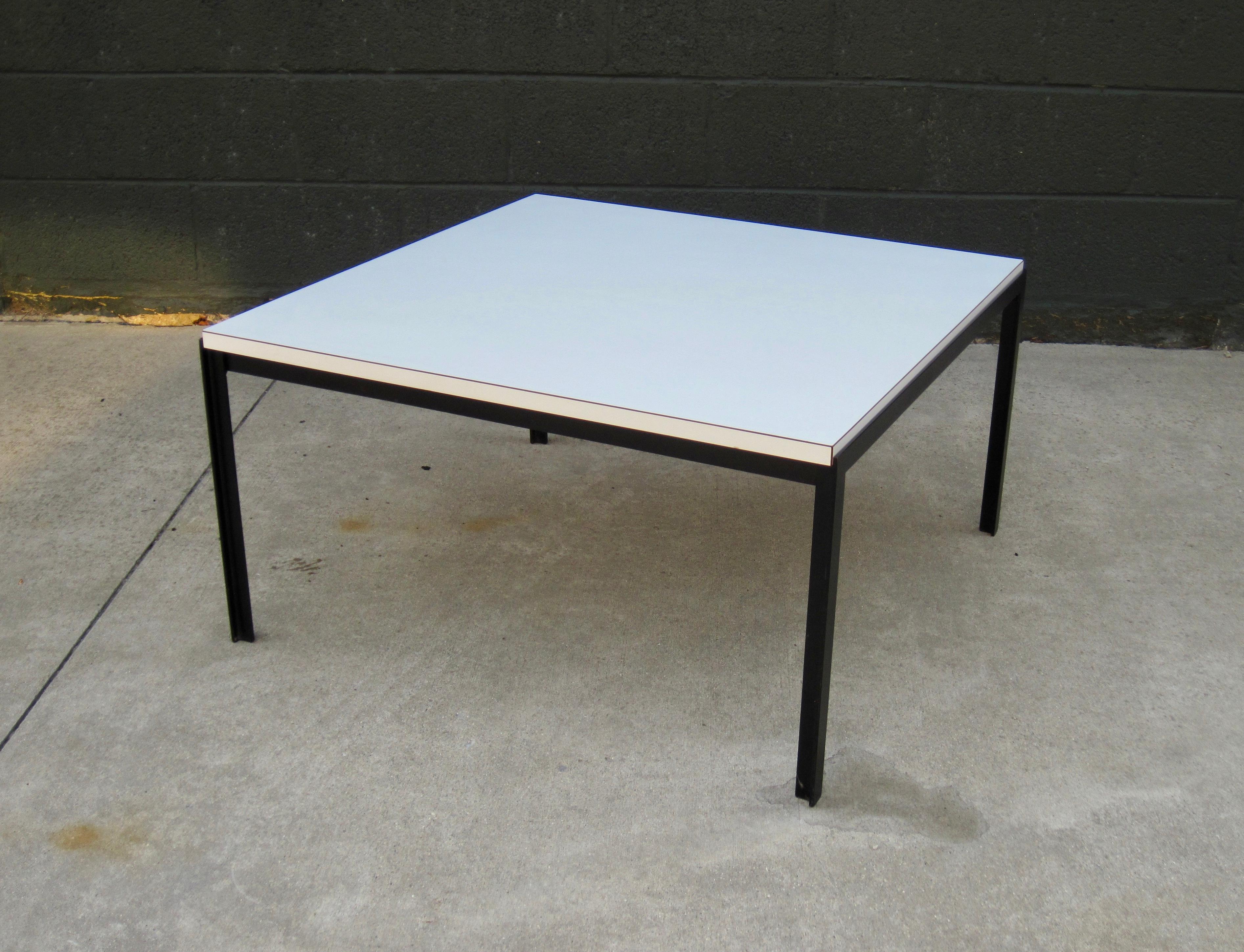 Florence Knoll Iron T-Bar Table with Formica Top  5