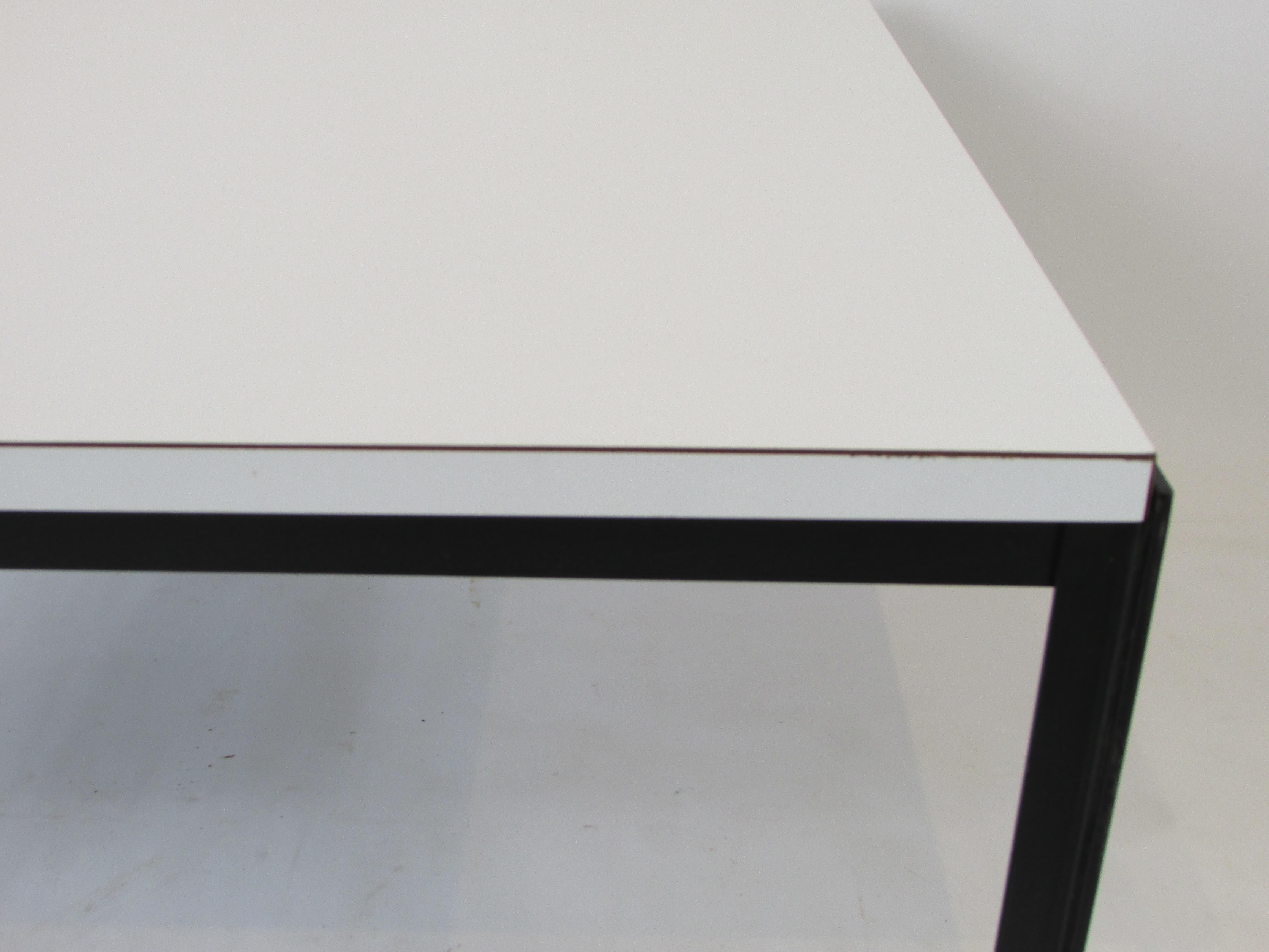 Florence Knoll Iron T-Bar Table with Formica Top  12