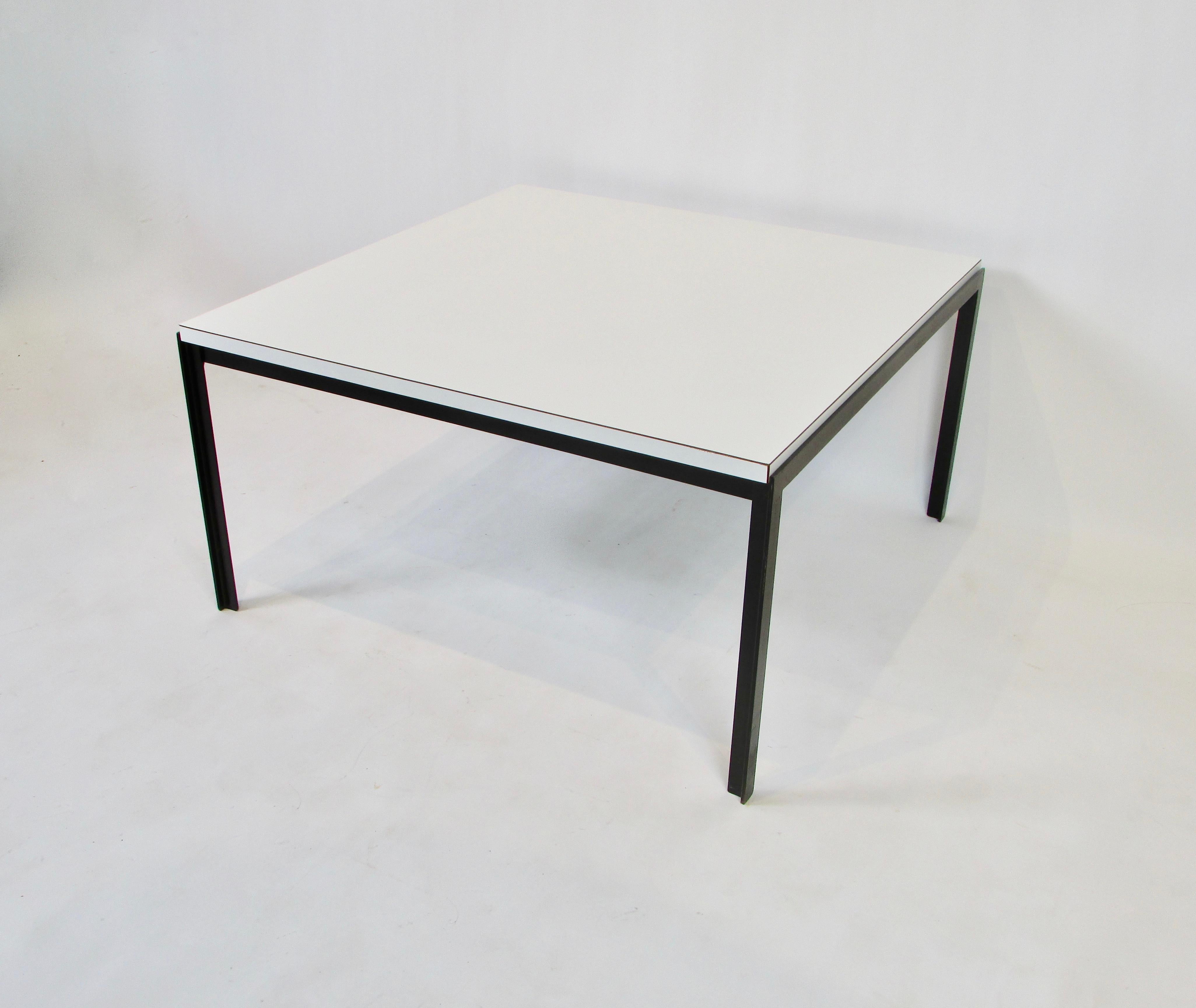 Mid-Century Modern Florence Knoll Iron T-Bar Table with Formica Top 