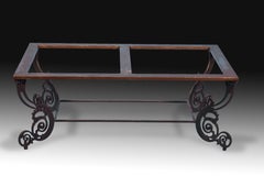 Iron Table Base with "Antique" Finish