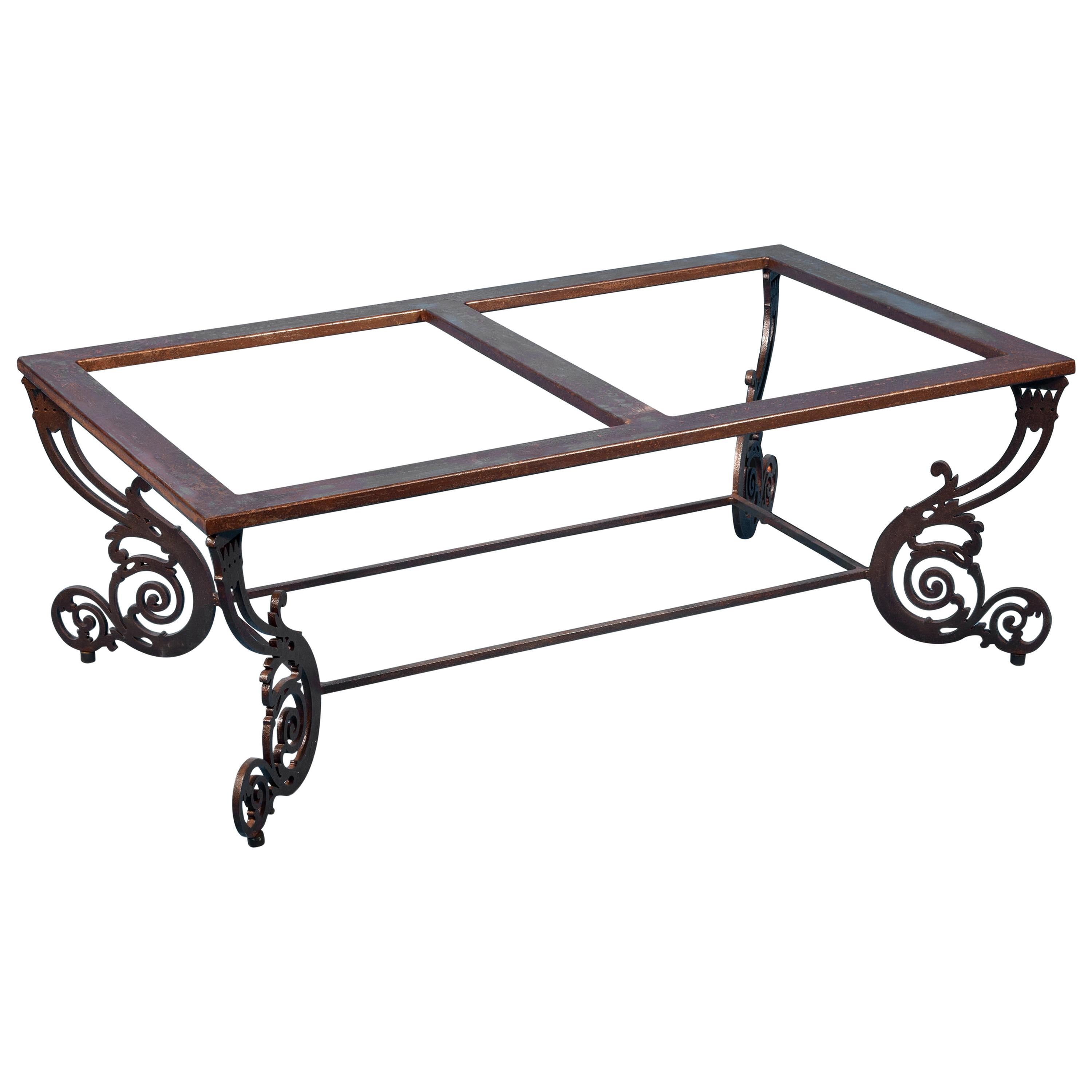 Iron Table Base with "Antique" Finish