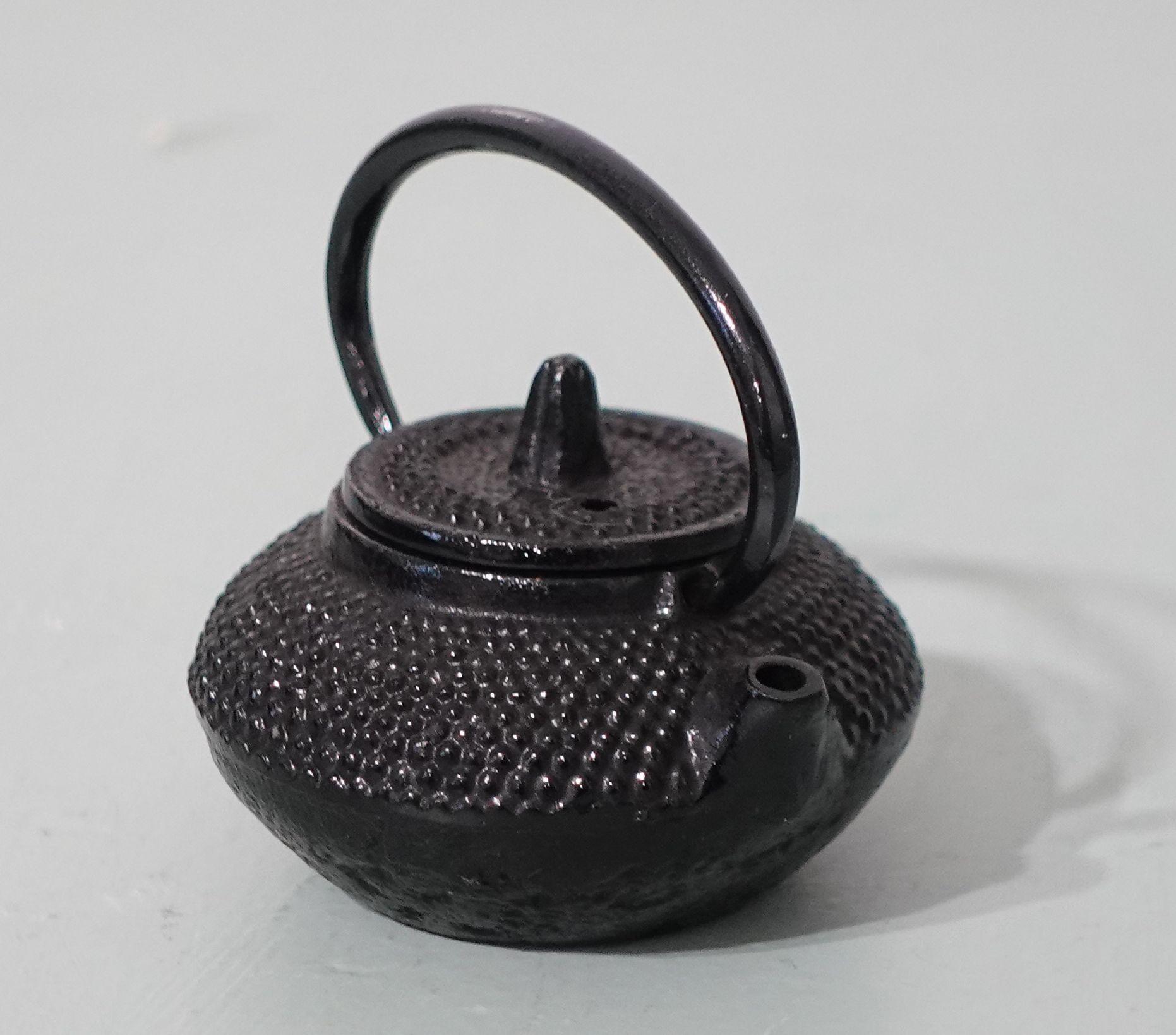 Hand-Crafted Iron Teapot Water Dropper For Sale