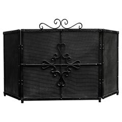 Vintage Iron Three-Fold Firescreen