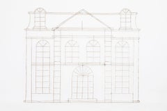 Iron Topiary Representing a House Front, circa 1970