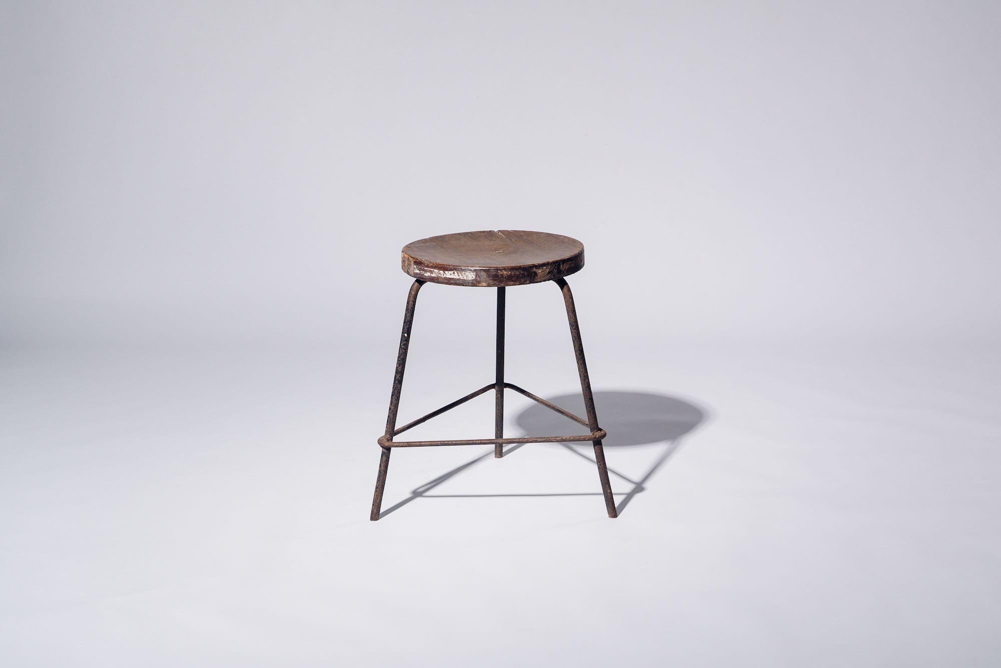 An authentic mid-century piece from Pierre Jeanneret’s legendary Chandigarh commission. Crafted in teak wood and iron.
