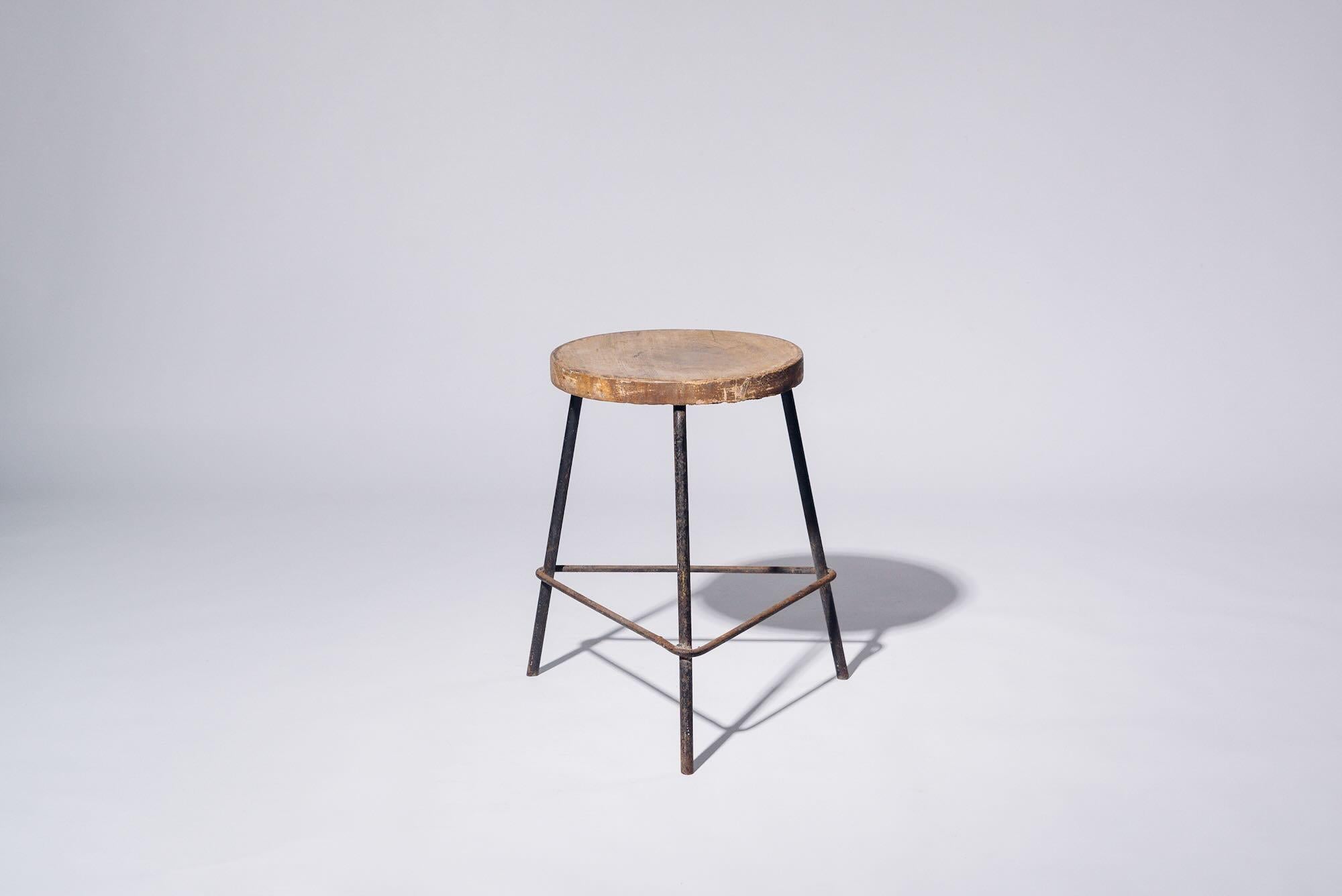 An authentic mid-century piece from Pierre Jeanneret’s legendary Chandigarh commission. Crafted in teak wood and iron.