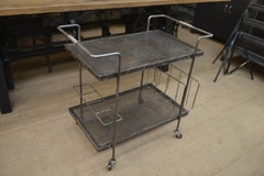 Iron Trolley Desserte Table by Mathieu Matégot, Circa 1950