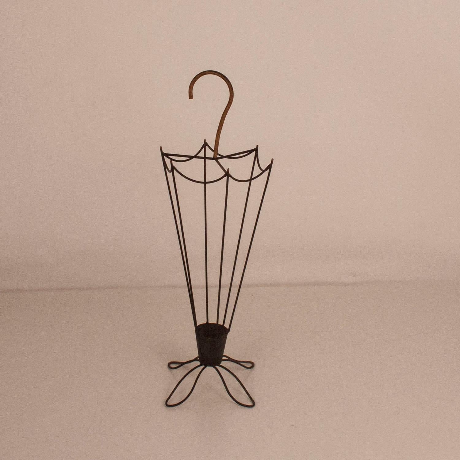 Mid-20th Century Iron Umbrella Stand, Spain, 1960s For Sale