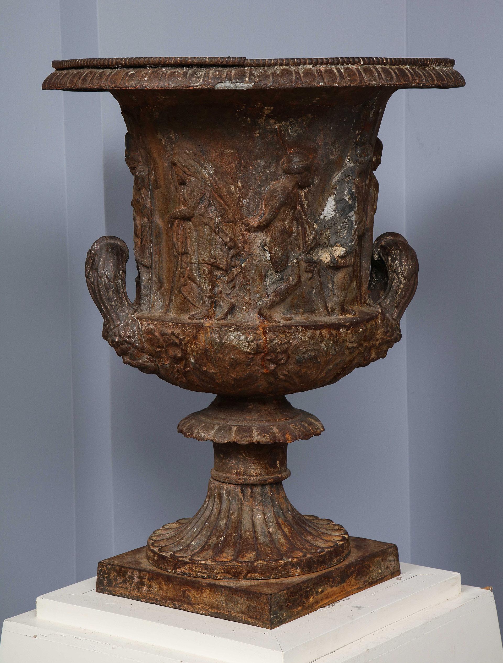 20th Century Iron Urn For Sale