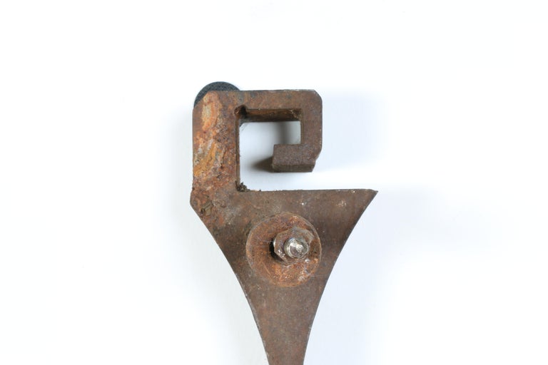 Iron Vintage Wall Sculpture For Sale at 1stDibs