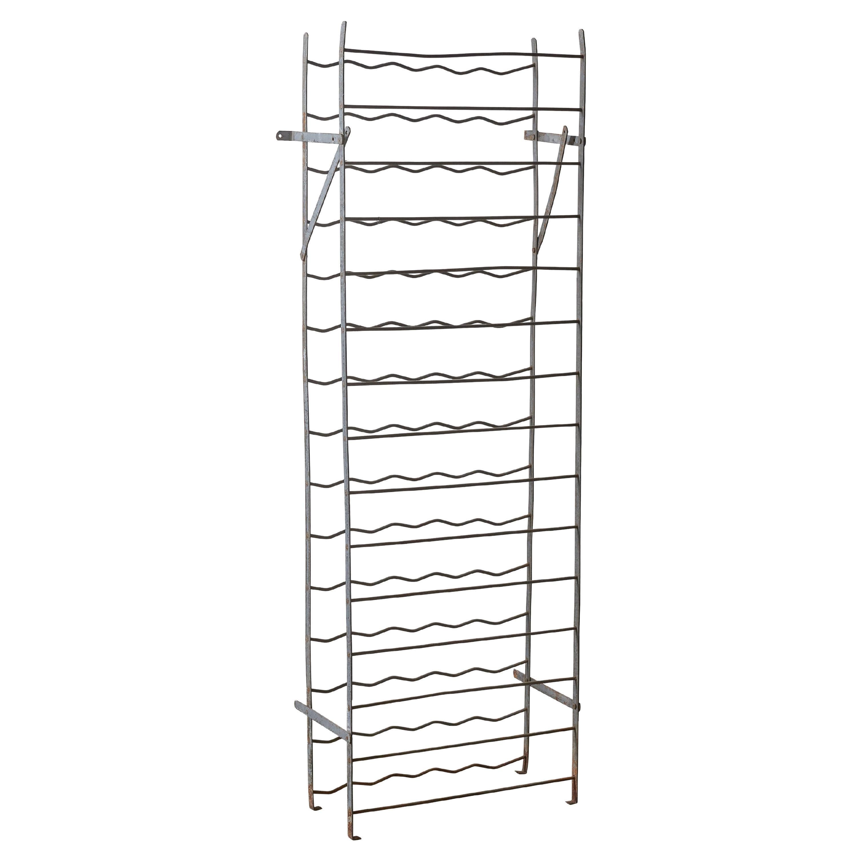 Iron Wall Mounted Wine Rack For Sale