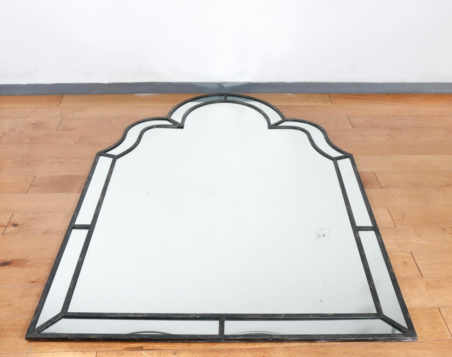 Iron Wall or Floor Large Mirror  For Sale 8