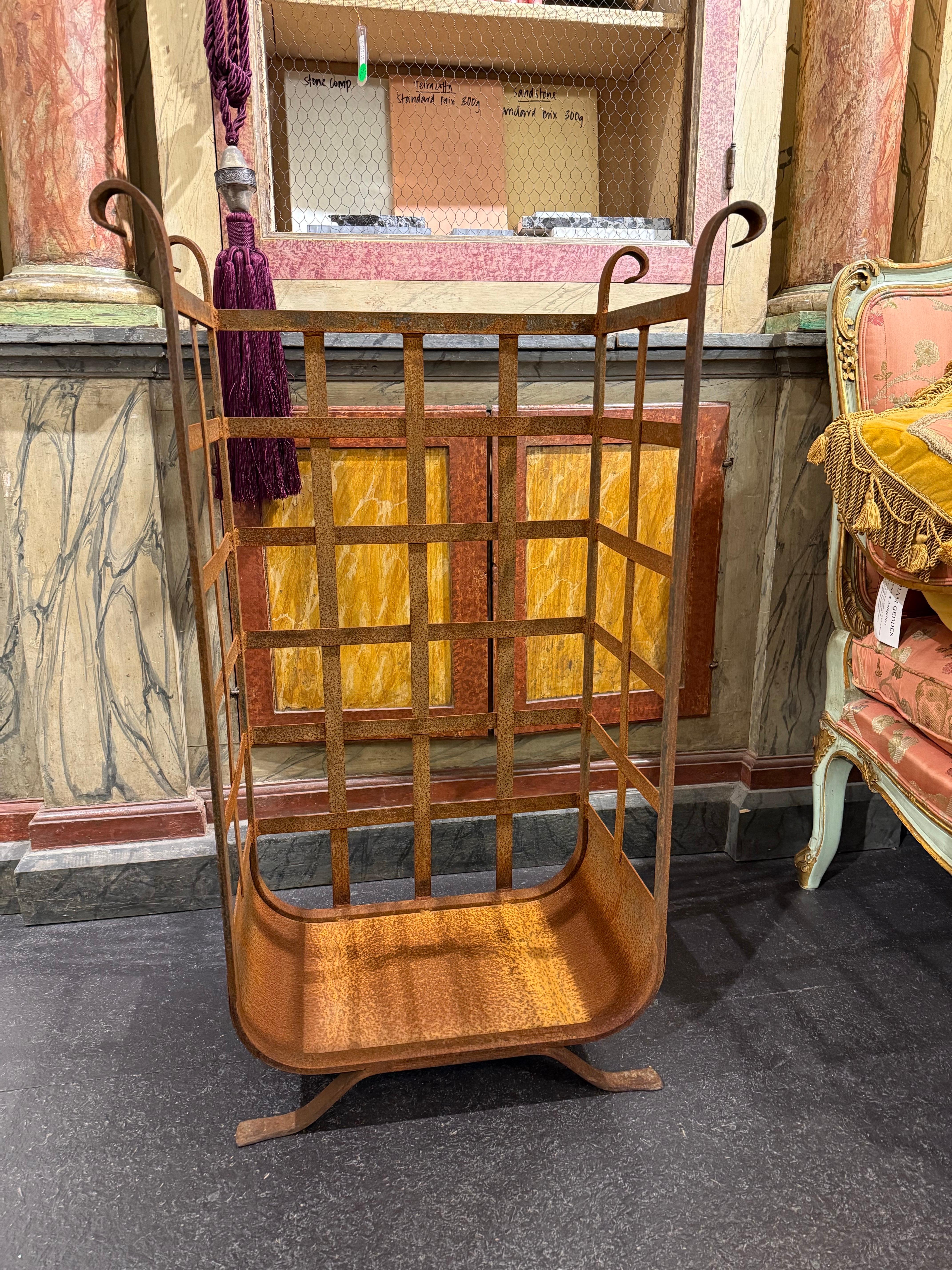 Contemporary Iron Wood Cradles For Sale